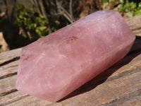 Polished Gemmy Double Terminated Rose Quartz Points x 3 From Madagascar