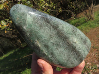 Polished Killer Green Fuchsite Quartz With Pyrite & Mica Standing Free Forms  x 2 From Madagascar - TopRock