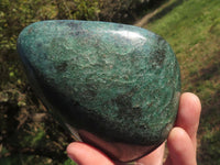 Polished Killer Green Fuchsite Quartz With Pyrite & Mica Standing Free Forms  x 2 From Madagascar - TopRock