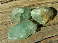 Natural Cobbed Green Fluorite Specimens  x 35 From Uis, Namibia