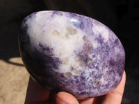 Polished Purple Lepidolite Standing Free Forms  x 3 From Zimbabwe - Toprock Gemstones and Minerals 