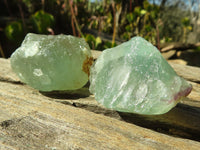 Natural Cobbed Green Fluorite Specimens  x 35 From Uis, Namibia