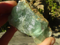 Natural Cobbed Green Fluorite Specimens  x 35 From Uis, Namibia