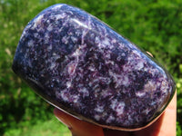 Polished Deep Purple Lepidolite Free Forms x 2 From Zimbabwe - TopRock