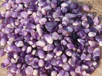 Polished Mini Craft Amethyst Tumble Stones - Sold per 500 g - From Zambia