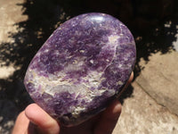 Polished Purple Lepidolite Standing Free Forms  x 6 From Madagascar - TopRock