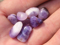 Polished Mini Craft Amethyst Tumble Stones - Sold per 500 g - From Zambia