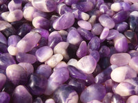 Polished Mini Craft Amethyst Tumble Stones - Sold per 500 g - From Zambia