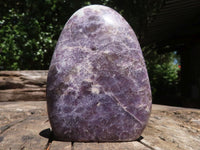 Polished Purple Lepidolite Standing Free Forms  x 6 From Madagascar - TopRock