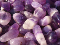 Polished Mini Craft Amethyst Tumble Stones - Sold per 500 g - From Zambia