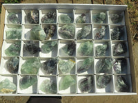 Natural Cobbed & Stone Sealed Watermelon Fluorite Pieces x 35 From Uis, Namibia - TopRock