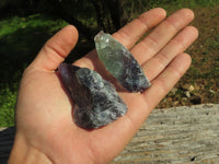 Natural Cobbed & Stone Sealed Watermelon Fluorite Pieces x 35 From Uis, Namibia - TopRock