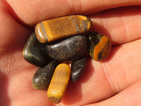 Polished Mini Craft Blue Tigers Eye (Hawk Eye) Tumble Stones - Sold per 500 g - From Prieska, South Africa