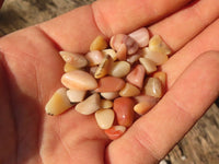 Polished Mini Craft Pink Agate Tumble Stones - Sold per 500 g - From Botswana