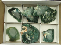 Polished Emerald Mtorolite / Chrome Chrysoprase Plates  x 6 From Karoi, Zimbabwe - TopRock