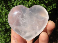 Polished Girasol Pearl Quartz Hearts  x 12 From Madagascar - Toprock Gemstones and Minerals 