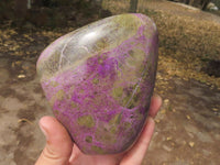 Polished Large Silky Stichtite & Green Serpentine Standing Free Form x 1 From Barberton, South Africa - TopRock