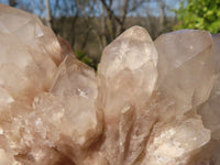 Natural Cascading Smokey Quartz Clusters x 2 From Luena, Congo