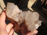 Natural Cascading Smokey Quartz Clusters x 2 From Luena, Congo