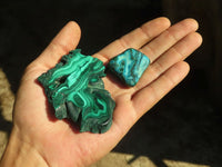 Polished Mixed Selection Of Malacholla & Malachite Free Forms  x 12 From Congo - Toprock Gemstones and Minerals 