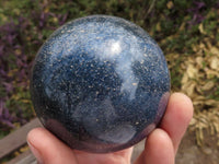 Polished Lovely Blue Lazulite Spheres  x 2 From Madagascar - TopRock