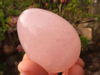 Polished Pink Rose Quartz Gemstone Eggs x 6 From Antsirabe, Madagascar