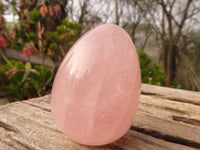 Polished Pink Rose Quartz Gemstone Eggs x 6 From Antsirabe, Madagascar