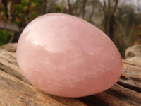 Polished Pink Rose Quartz Gemstone Eggs x 6 From Antsirabe, Madagascar