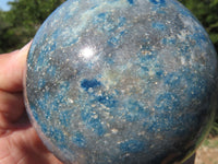 Polished  Blue Spinel Spotted Quartz Spheres x 3 From Madagascar - TopRock