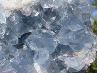 Natural Blue Celestite Crystal Specimens  x 6 From Sakoany, Madagascar