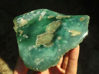 Polished Green Mtorolite / Emerald Chrome Chrysoprase Plates  x 2 From Zimbabwe - Toprock Gemstones and Minerals 