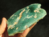 Polished Green Mtorolite / Emerald Chrome Chrysoprase Plates  x 2 From Zimbabwe - Toprock Gemstones and Minerals 