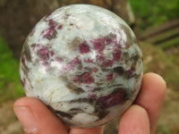 Polished Rubellite Pink Tourmaline Spheres  x 6 From Madagascar - TopRock