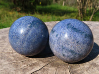 Polished Lazulite Spheres x 6 From Madagascar - TopRock