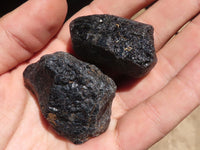 Natural Rough Alluvial Black Tourmaline Crystals  x 66 From Zambia - TopRock