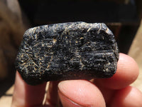 Natural Rough Alluvial Black Tourmaline Crystals  x 66 From Zambia - TopRock