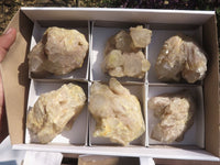 Natural Smokey Cascading Phantom Quartz Clusters x 6 From Luena, Congo - TopRock