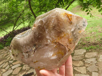 Polished Double Terminated Smokey Window Quartz Crystal x 1 From Akansobe, Madagascar - TopRock