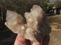 Natural Smokey Cascading Phantom Quartz Clusters x 6 From Luena, Congo - TopRock