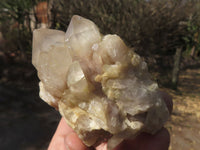 Natural Smokey Cascading Phantom Quartz Clusters x 6 From Luena, Congo - TopRock