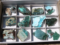 Natural Mixed Malachite & Chrysocolla Specimens  x 14 From Congo - TopRock