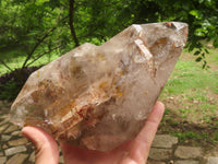 Polished Double Terminated Smokey Window Quartz Crystal x 1 From Akansobe, Madagascar - TopRock