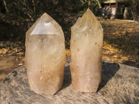 Natural Large Quartz Crystals With Polished Points  x 3 From Angola - TopRock