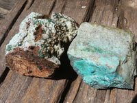 Natural Mixed Malachite & Chrysocolla Specimens  x 14 From Congo - TopRock