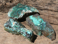 Natural Mixed Malachite & Chrysocolla Specimens  x 14 From Congo - TopRock