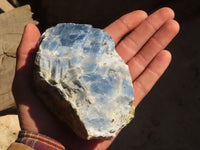 Natural New Sky Blue Calcite Specimens  x 4 From Spitzkop, Namibia