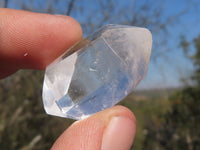 Polished Small Semi Optic Double Terminated Quartz Crystals  x 12 From Madagascar - TopRock