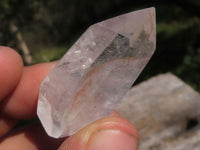 Polished Small Semi Optic Double Terminated Quartz Crystals  x 12 From Madagascar - TopRock