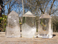 Polished Clear Quartz Crystal Points  x 6 From Madagascar