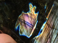 Polished Flashy Labradorite Standing Free Forms  x 3 From Tulear, Madagascar - TopRock